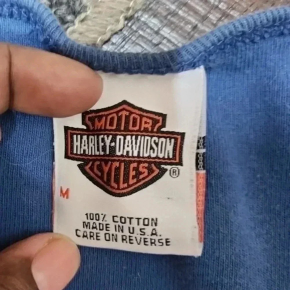 HARLEY Davidson Vintage Women's long sleeve tee. Size Medium - Picture 7 of 7